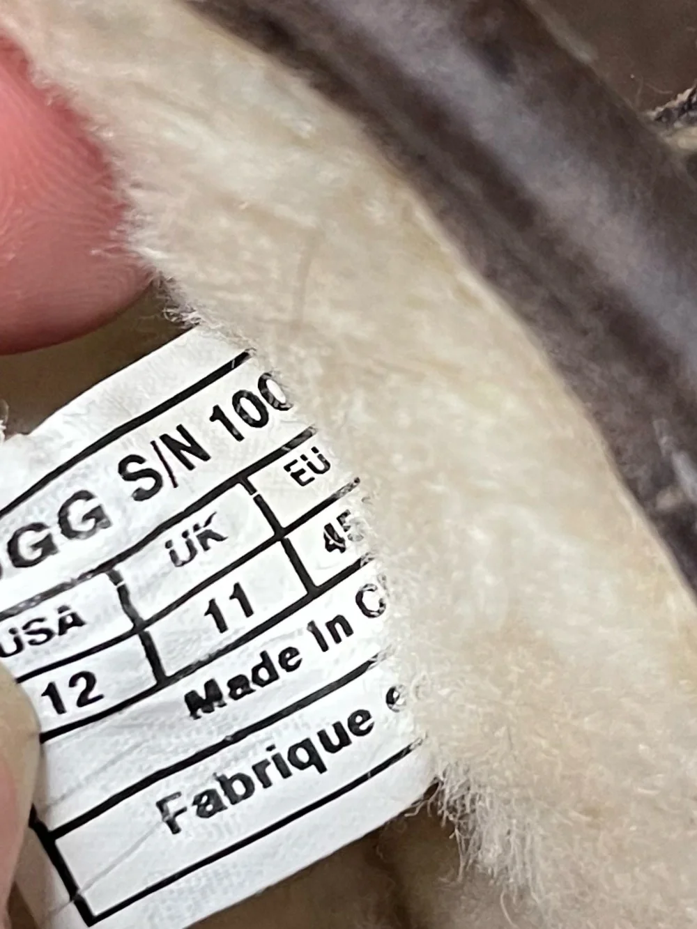 UGG Men's Brown Leather Shearling Ankle Boots